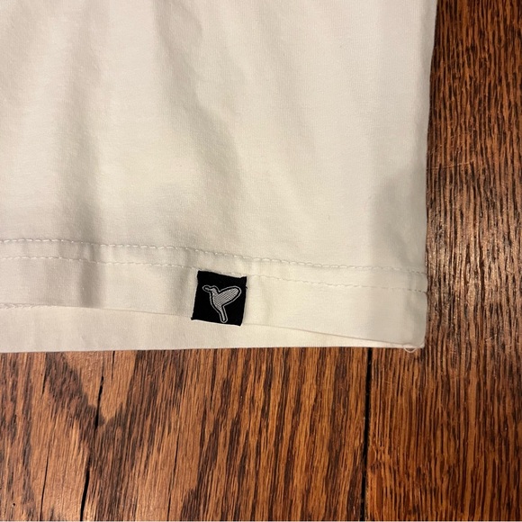 Birddogs Short Sleeve T Shirt Men’s Large White Blue Paisley Stretch Soft - Picture 4 of 8